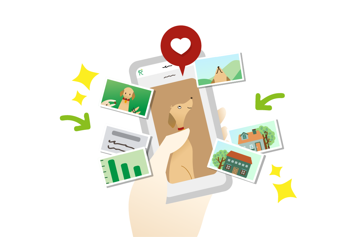 情報や画像を保存！