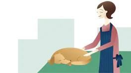 ペットホテルに預ける