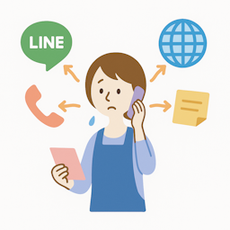 予約ルートがバラバラで管理が煩雑