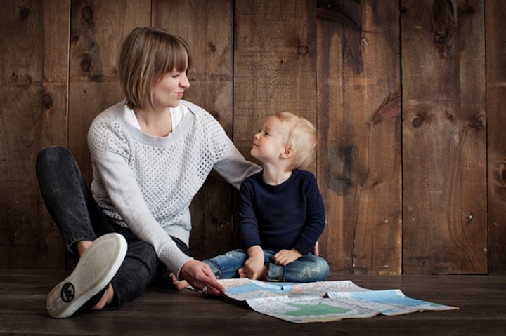 mother and boy