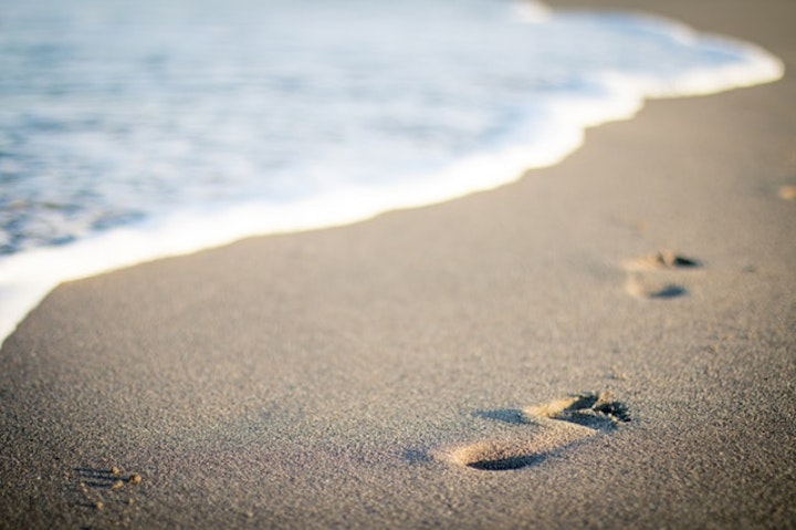 海の浜辺