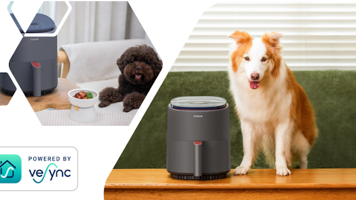 美味しさを残したまま97%オイルカット! スマートフォン操作で簡単調理  「COSORI Lite3.8リットル SMARTノンフライヤー」新発売!のアイキャッチ画像